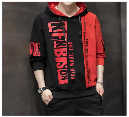 Fleece Colourblocked Full Sleeves Men's Hoodies